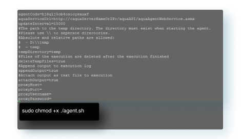 Make automation agent executable